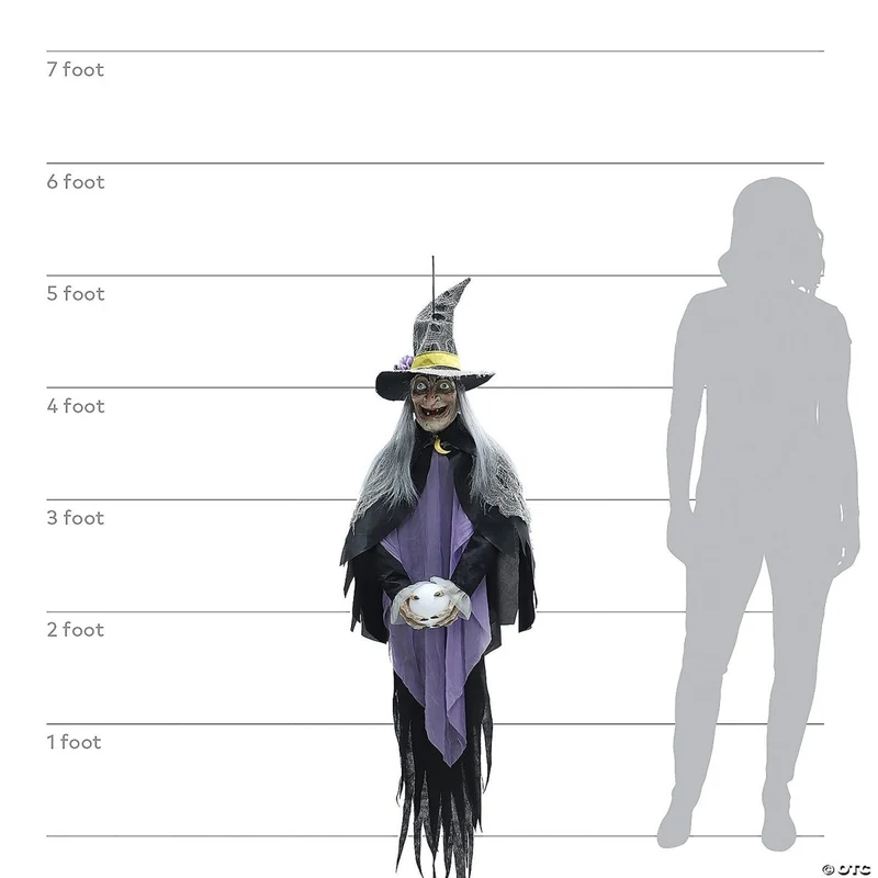 Hanging Hag Animatronic, 60 Inches, 1 Count