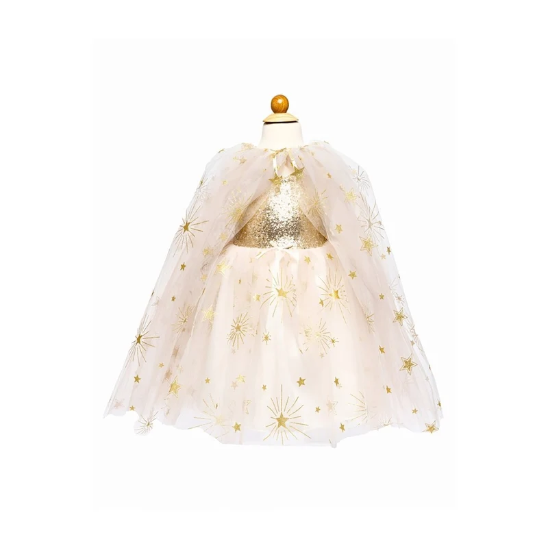 Gold Glam Party Cape for Kids