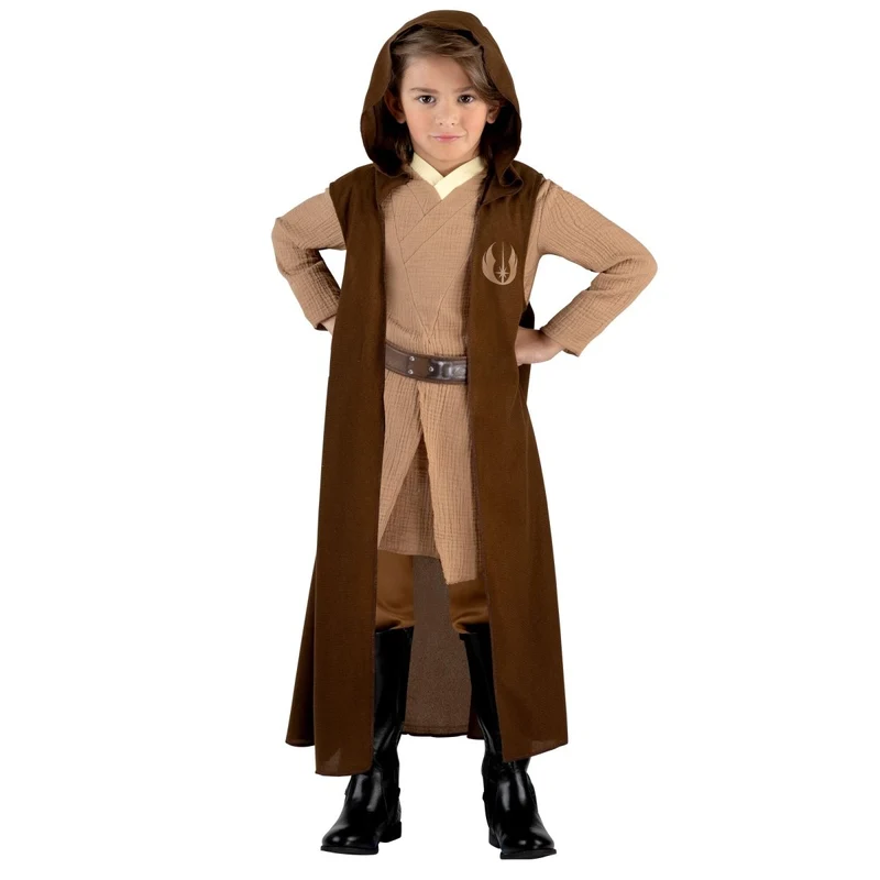 Star Wars Obi-Wan Qualux Costume for Kids, Brown Hooded Robe