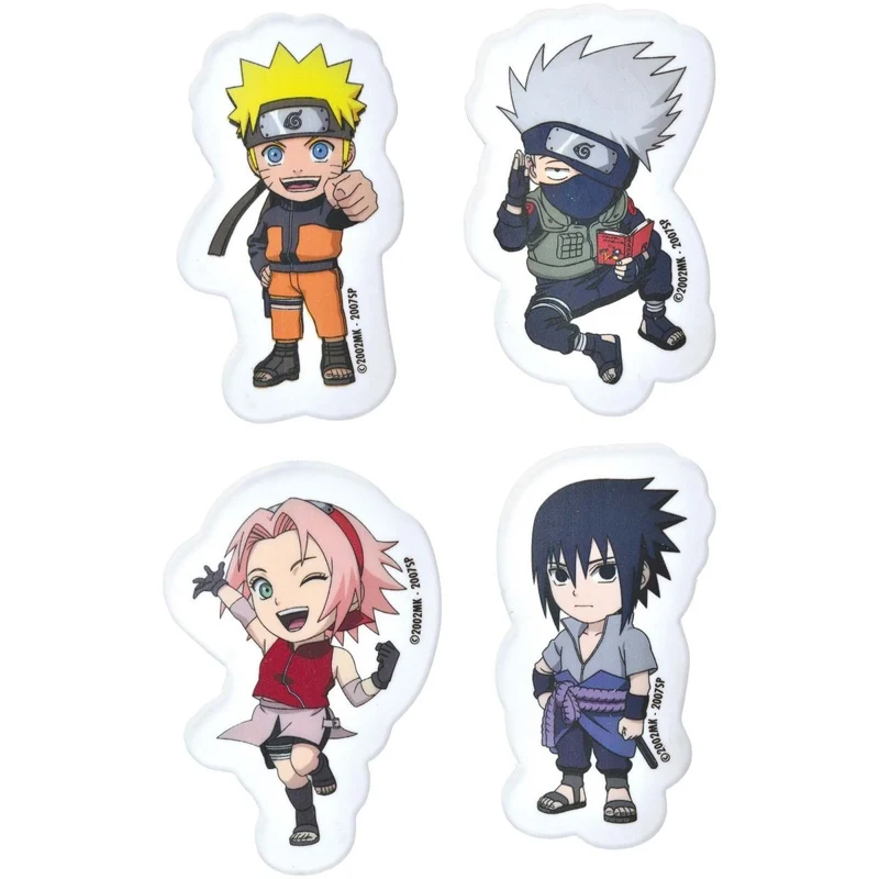 Naruto Birthday Erasers, 4 Count