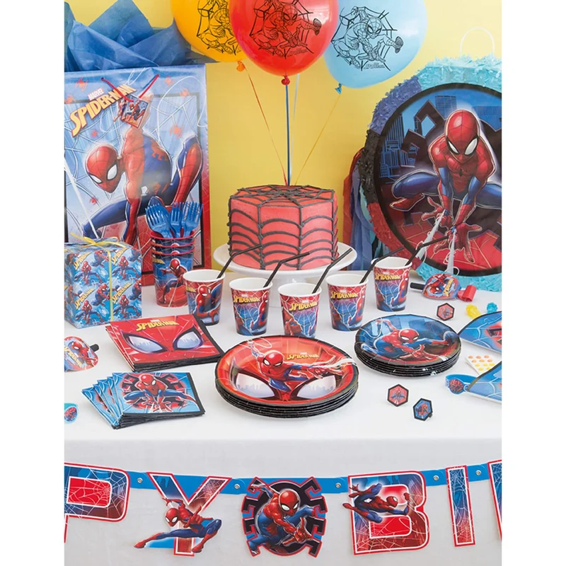 Spider-Man Birthday Large Lunch Napkins, Marvel, 16 Count