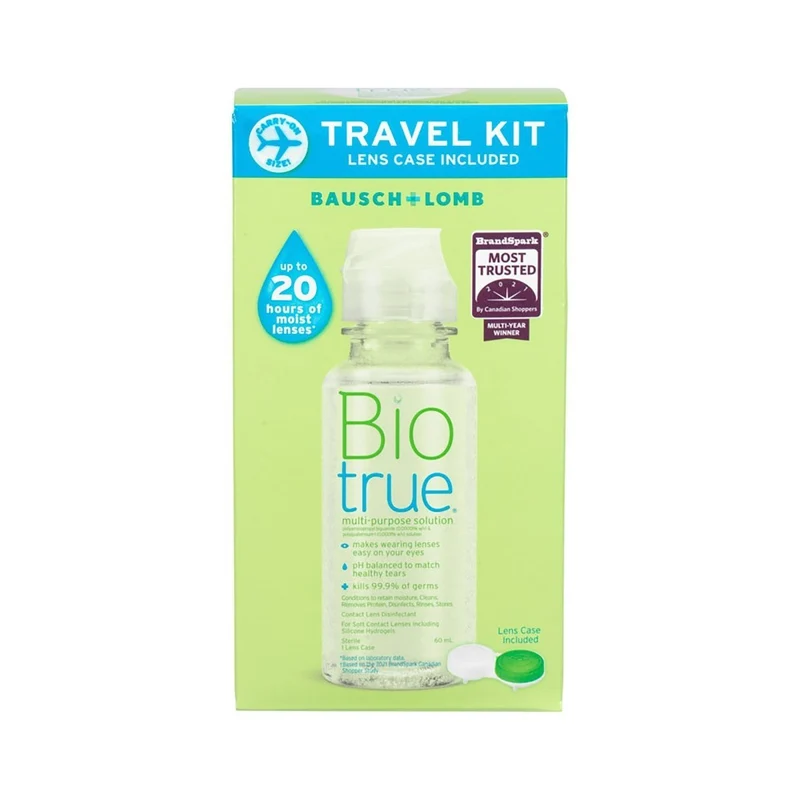 Contact Lens Solution with Case, 60 ml, 1 Count