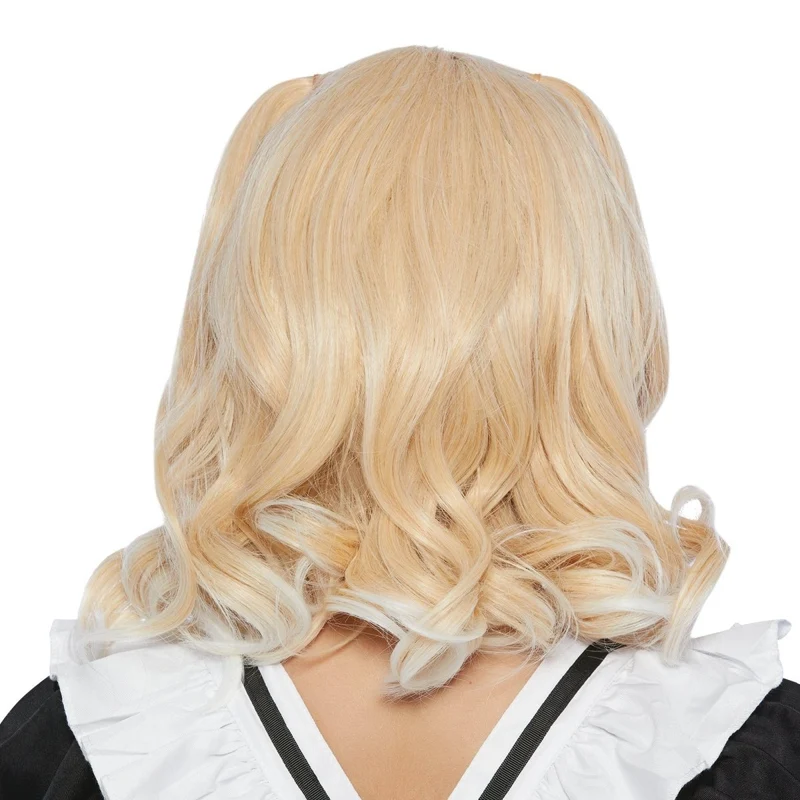 Yasu Blonde Wavy Mid Length Wig for Adults