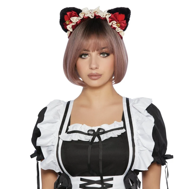 Machi Pink Short Bob Wig for Adults
