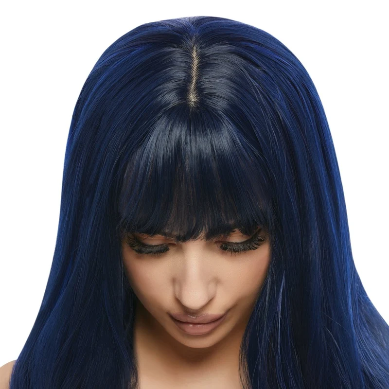 Naomi Blue Wavy Long Wig for Adults