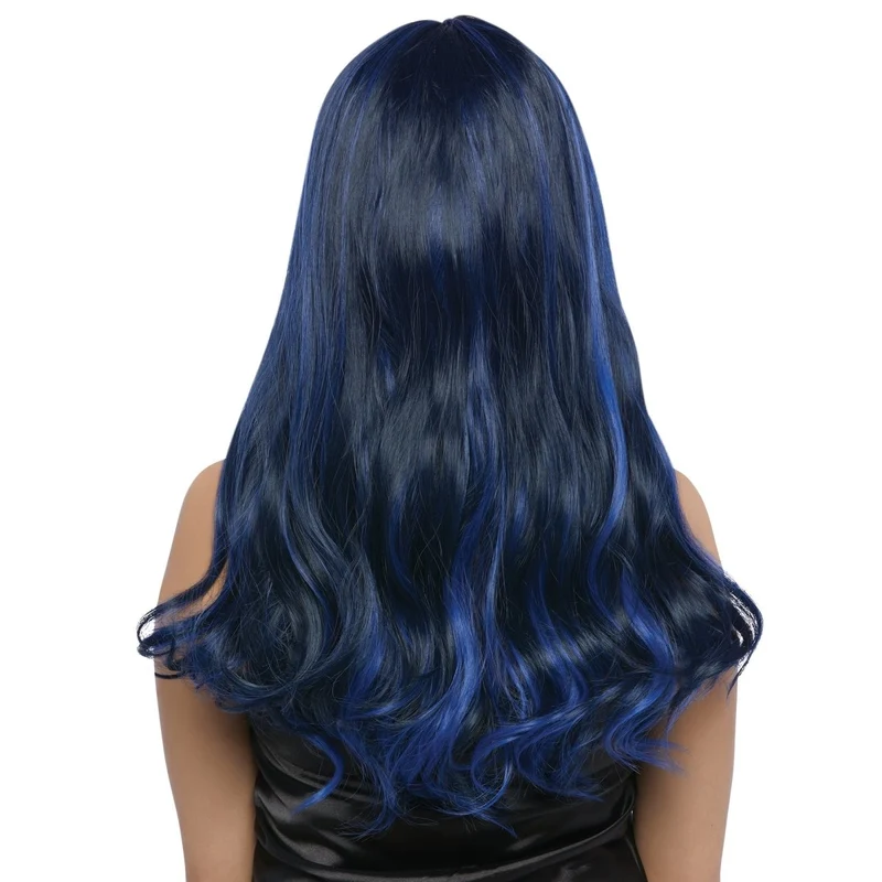 Naomi Blue Wavy Long Wig for Adults