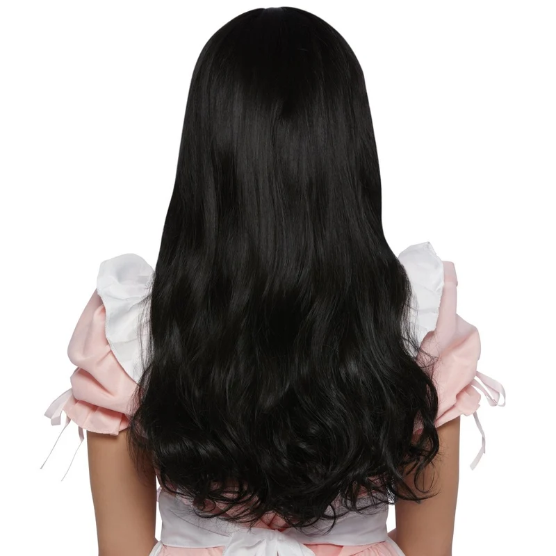 Lina Black Wavy Long Wig for Adults