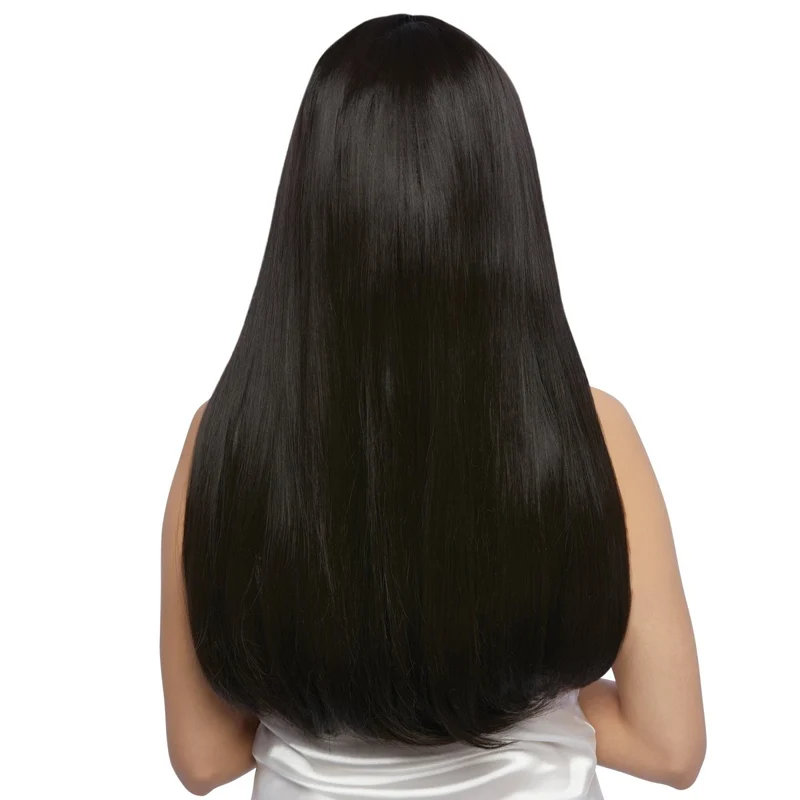 Hitoha Black Long Wig for Adults