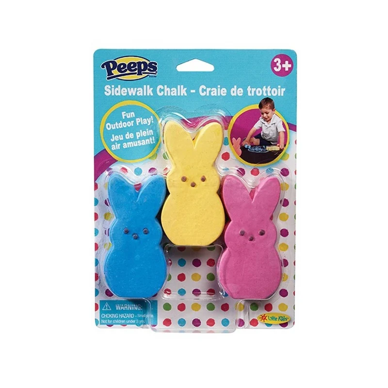 Peeps Easter Bunny Sidewalk Chalk, 3 Count