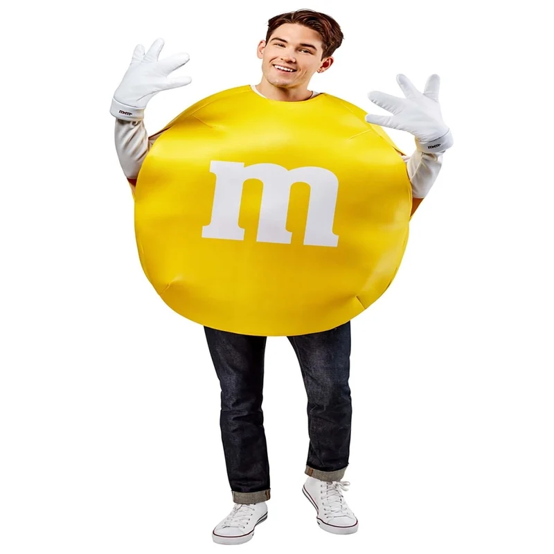 Yellow M&M Costume for Adults