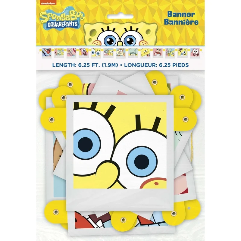 SpongeBob SquarePants Paper Banner, 75 Inches, 1 Count