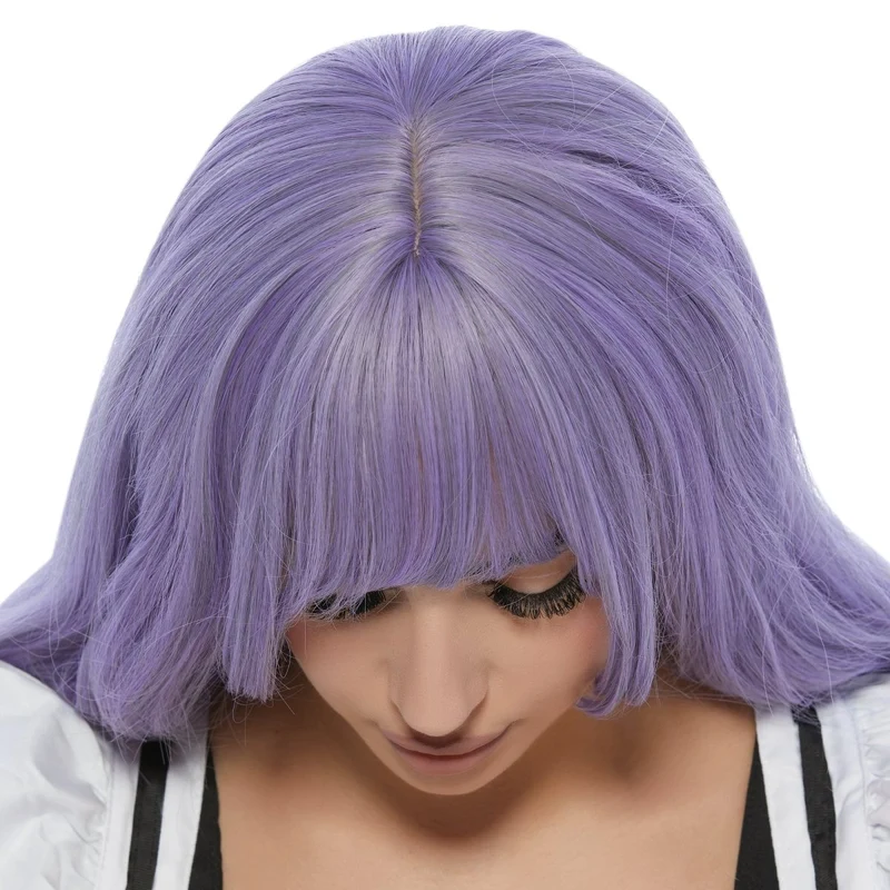 Zyunko Purple Wavy Long Wig for Adults
