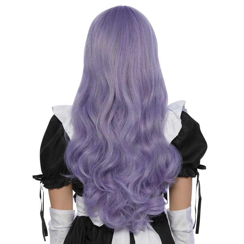 Zyunko Purple Wavy Long Wig for Adults