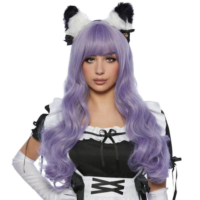 Zyunko Purple Wavy Long Wig for Adults