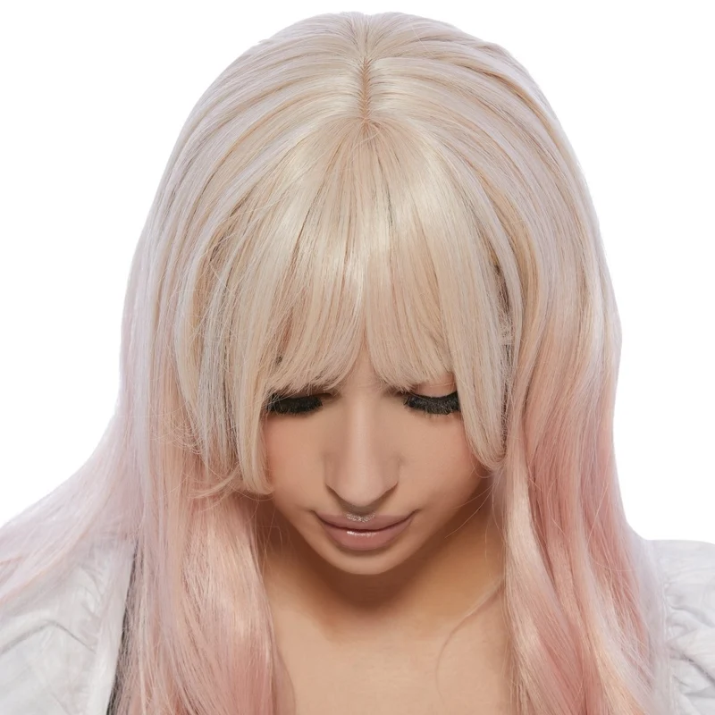 Haruka Wavy Pink Long Wig for Adults