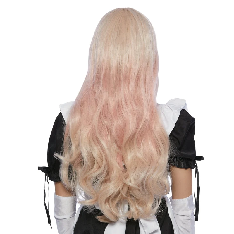 Haruka Wavy Pink Long Wig for Adults