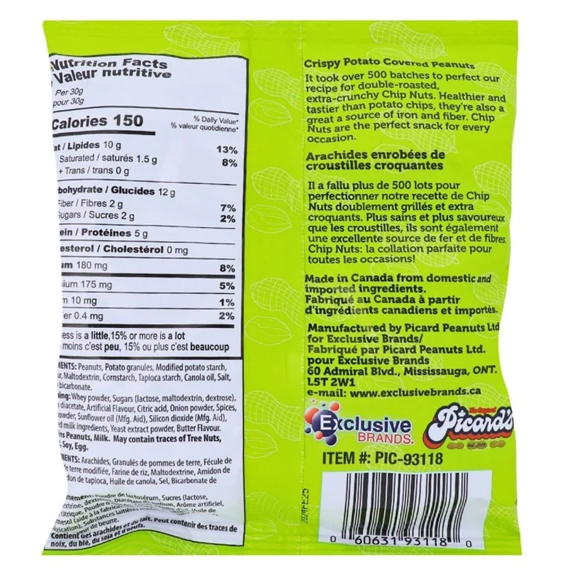 Pzazz Crunchy Nuts, Spicy Dill Pickle, 80 g, 1 Count