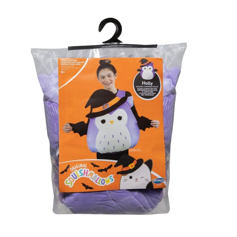 Squishmallows Holly the Owl Vest Costume for Kids