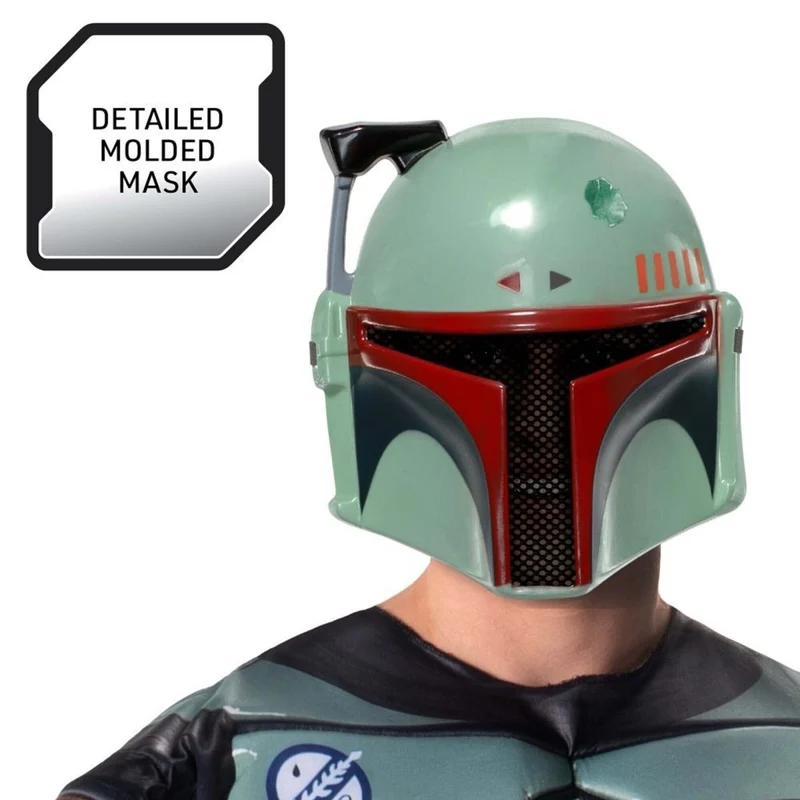 Star Wars Boba Fett Qualux Costume for Adults, Bounty Hunter Jumpsuit
