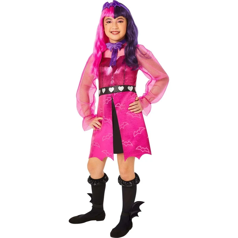 Monster High Draculaura Costume for Kids, Pink Dress
