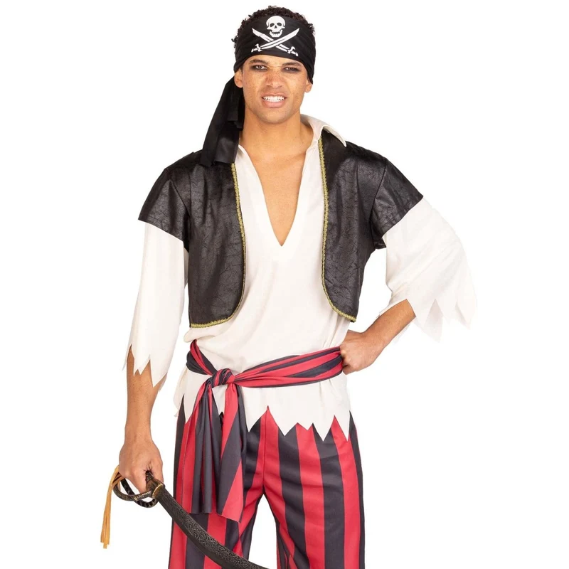 Jolly Roger Pirate Costume for Adults