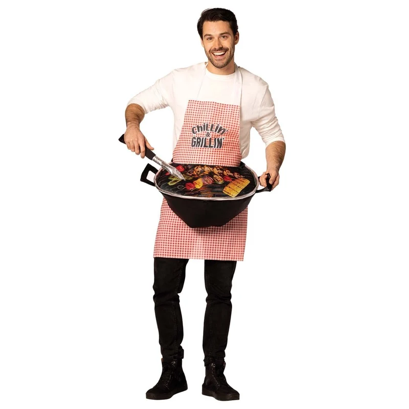 Grill Master Apron with BBQ Costume for Adults