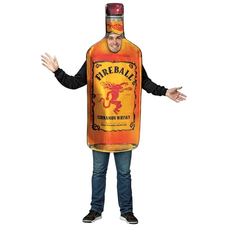Fireball Bottle Costume for Adults