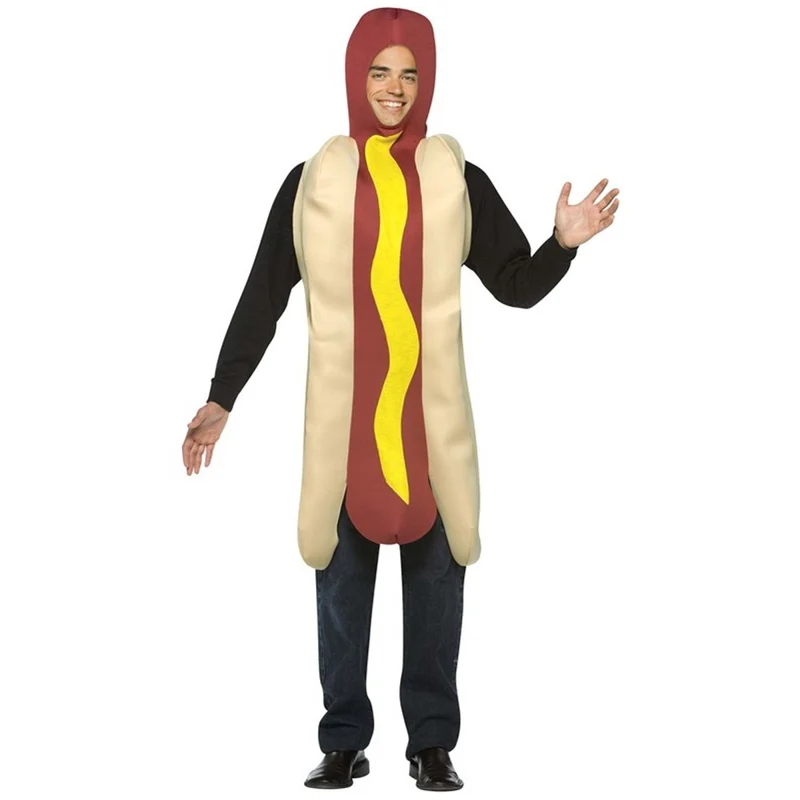 Mustard Hot Dog Costume for Adults