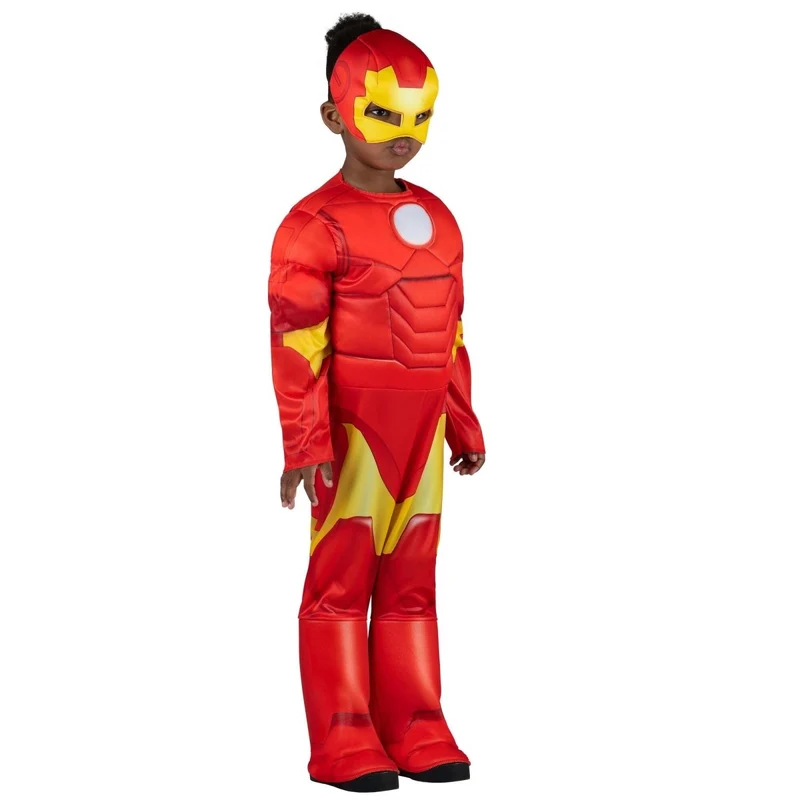 Marvel Iron Man Costume for Toddlers, Red Padded Jumpsuit