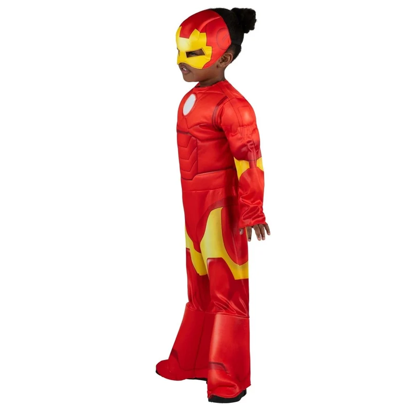 Marvel Iron Man Costume for Toddlers, Red Padded Jumpsuit