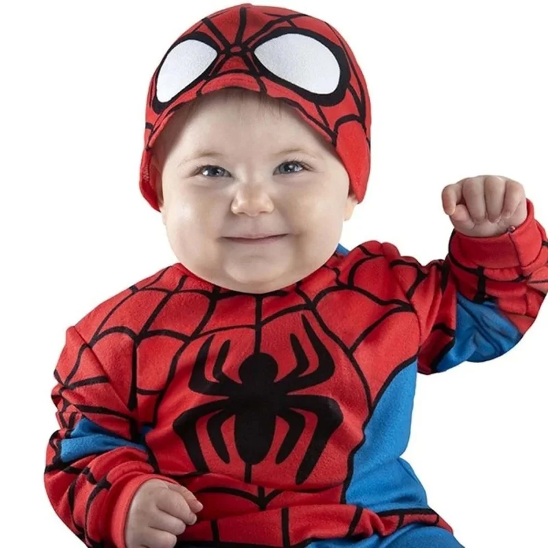 Marvel Spider-Man Costume for Babies, Red and Blue Jumpsuit