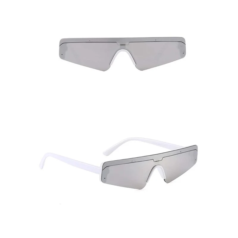 White Futuristic Glasses for Adults