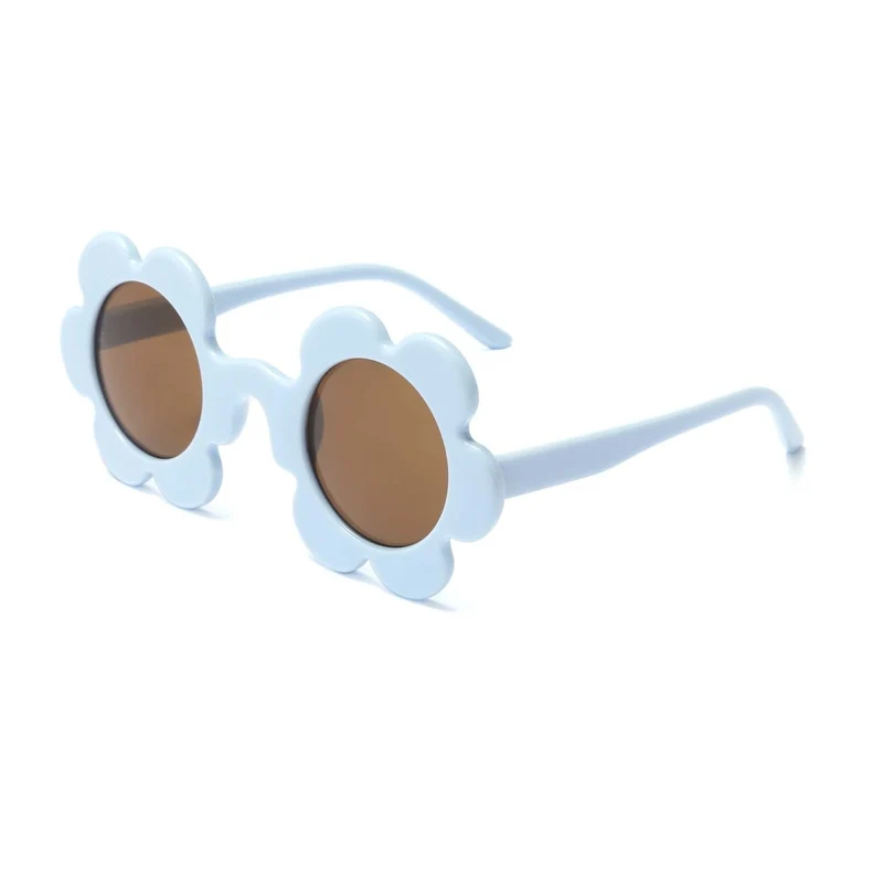 Blue Daisy Shape Sunglasses for Adults