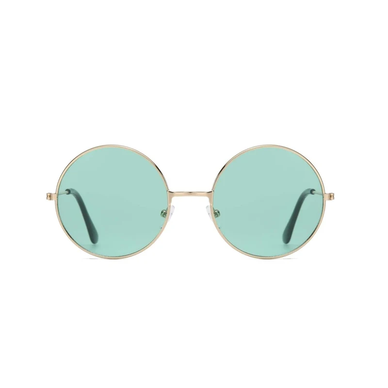 Green Hippie Round Glasses for Adults