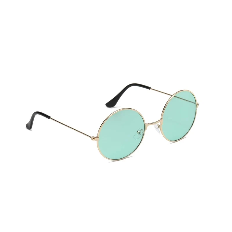 Green Hippie Round Glasses for Adults