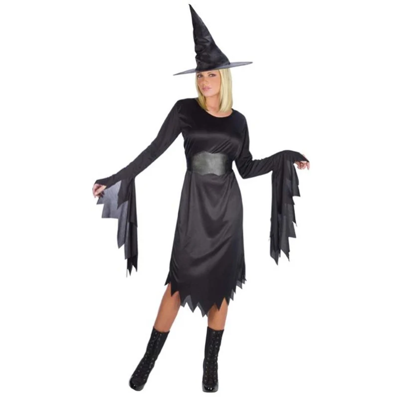 Witch Costume for Adults, Black Dress