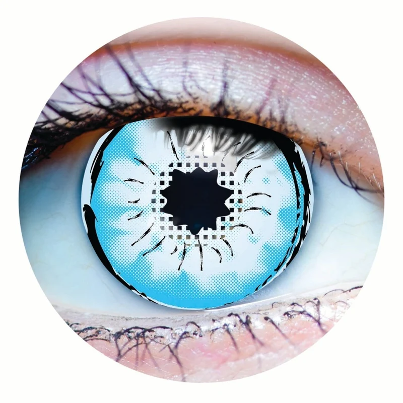 PRIMAL® Six Eyes Gojo Satoru - Blue Cosplay Coloured Contact Lenses, 3 Month Usage