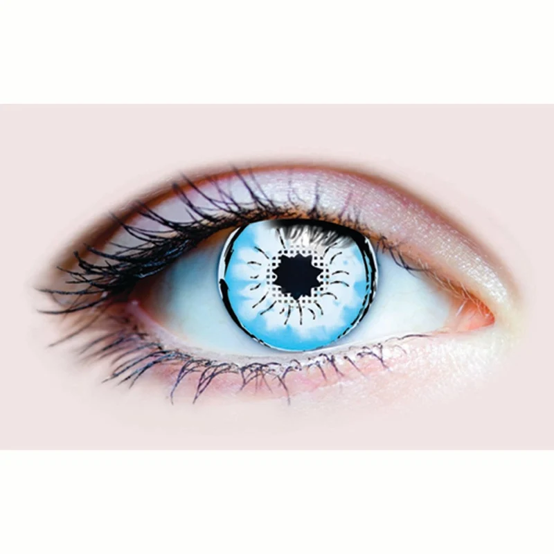 PRIMAL® Six Eyes Gojo Satoru - Blue Cosplay Coloured Contact Lenses, 3 Month Usage