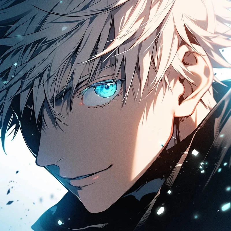 PRIMAL® Six Eyes Gojo Satoru - Blue Cosplay Coloured Contact Lenses, 3 Month Usage