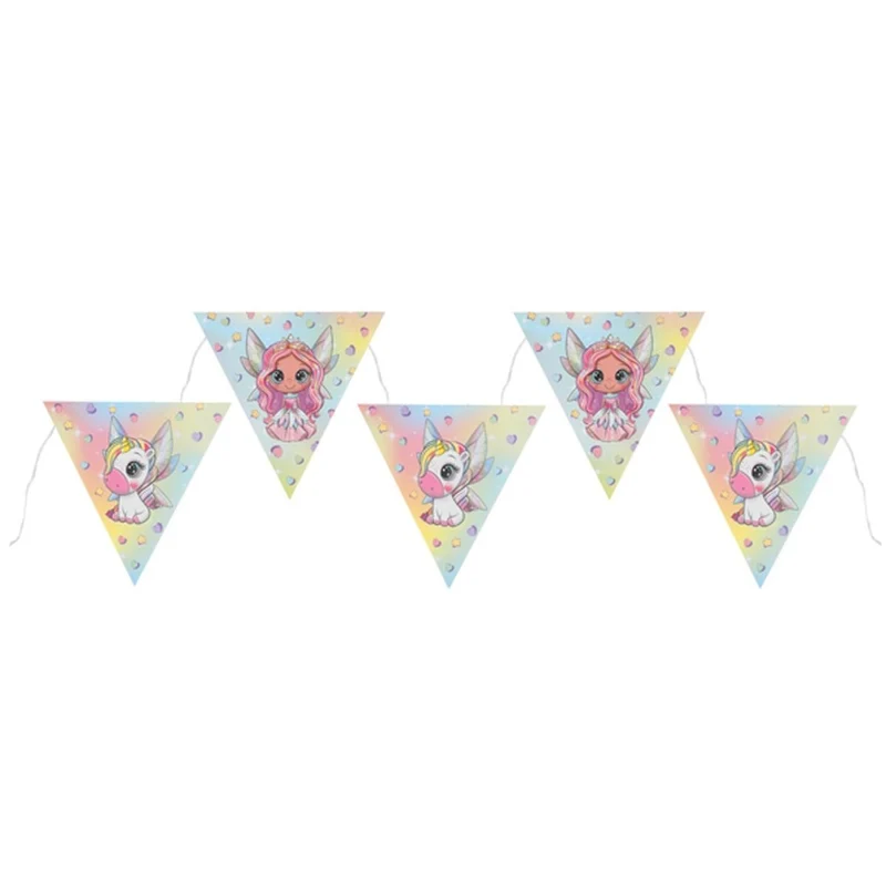 Little Fairy Paper Pennant Banner, 1 Count