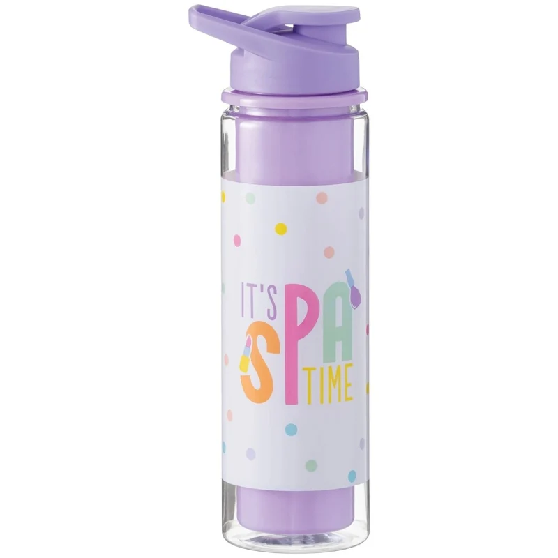 Spa Party Plastic Water Bottle, 1 Count