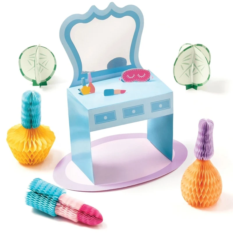Spa Party Paper Table Centerpiece Decoration Kit, 5 Count