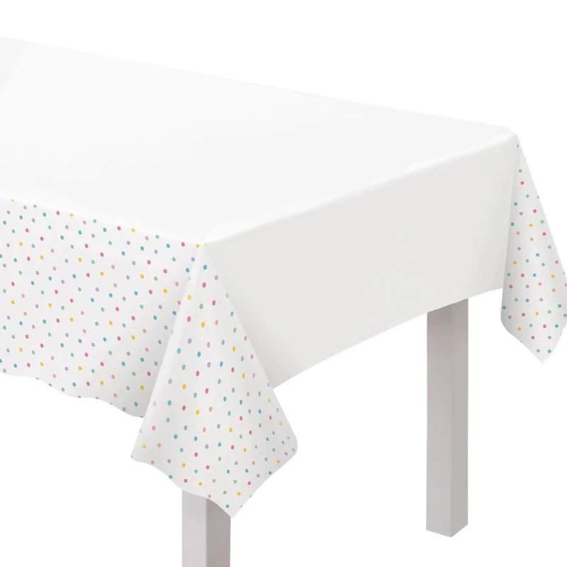 Spa Party Plastic Tablecover, 1 Count