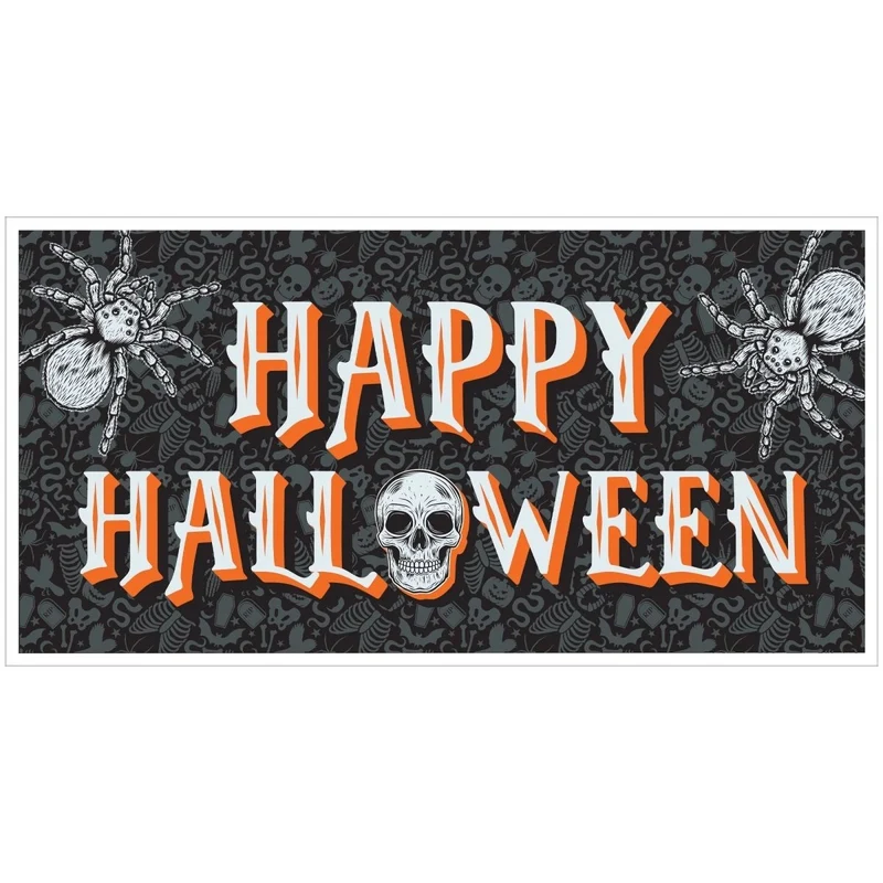 Wicked Haunting Halloween Banner, 33.5 x 65 Inches, 1 Count
