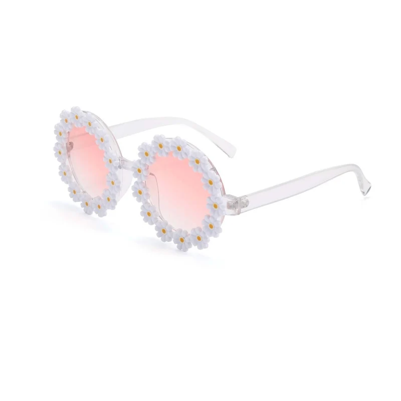 White Daisy Sunglasses for Adults