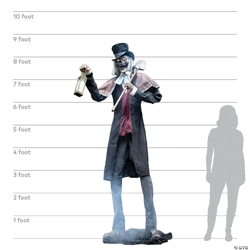 Graveyard Host Animatronic, 102 Inches, 1 Count