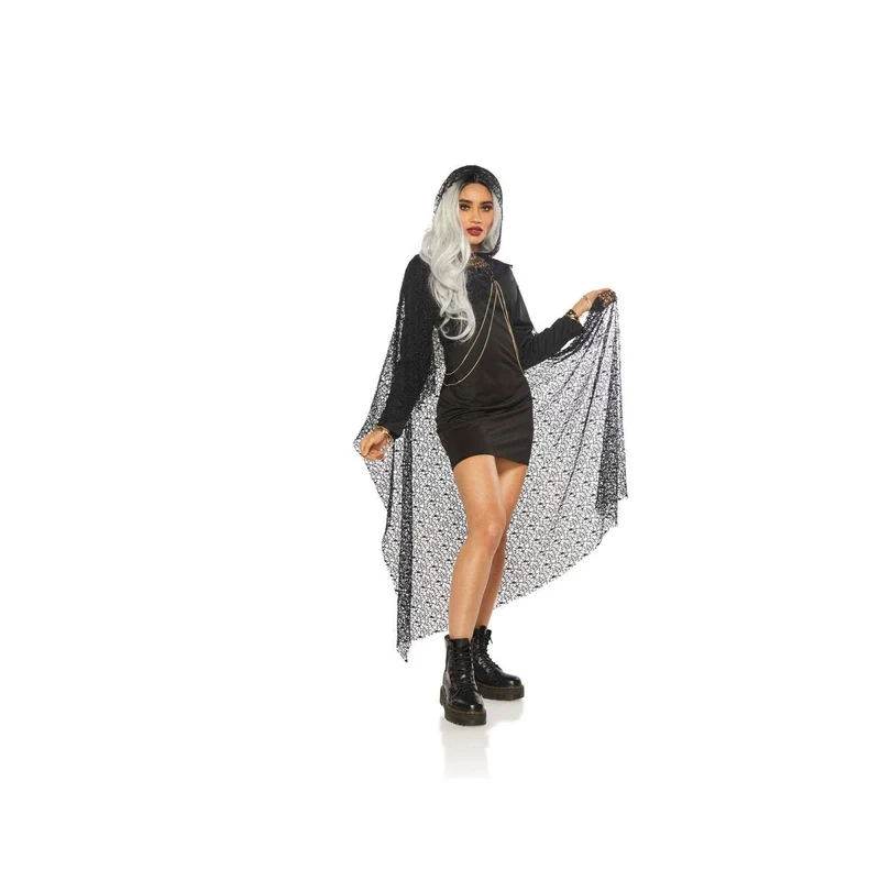 Black Witch Cape for Adults