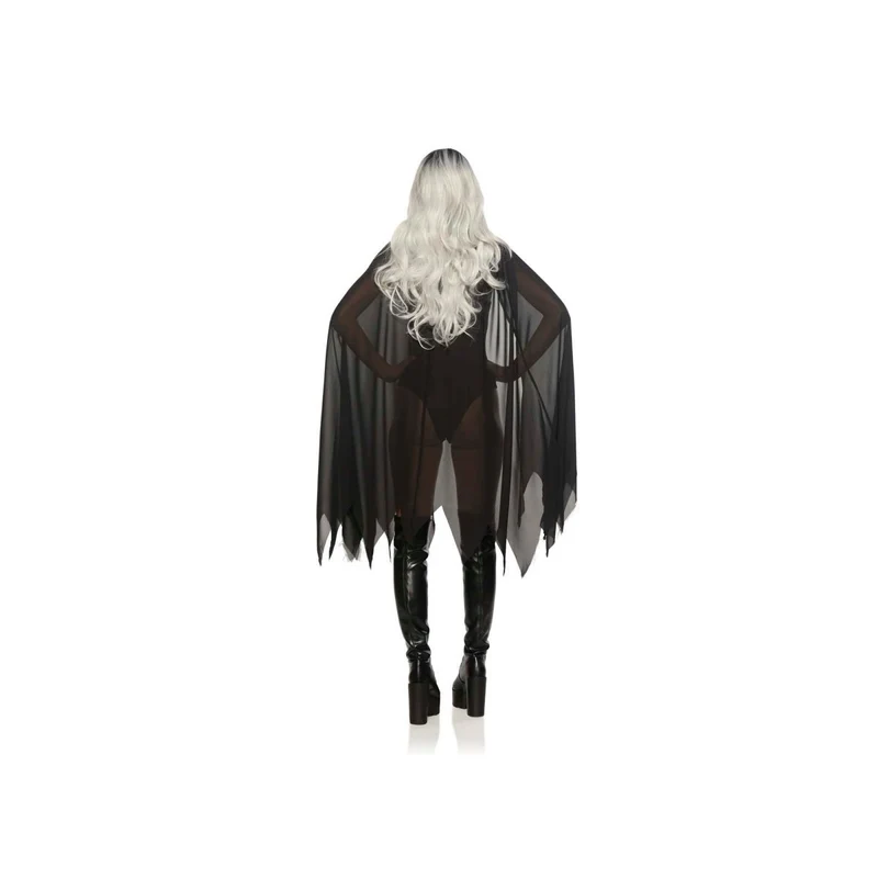 Deluxe Bat Cloak for Adults, Black and Grey
