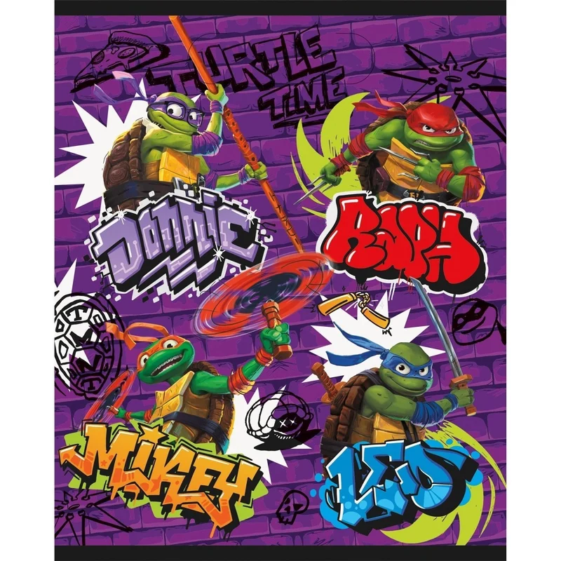 Ninja Turtles: Mutant Mayhem Printed Plastic Favour Bags, 8 Count