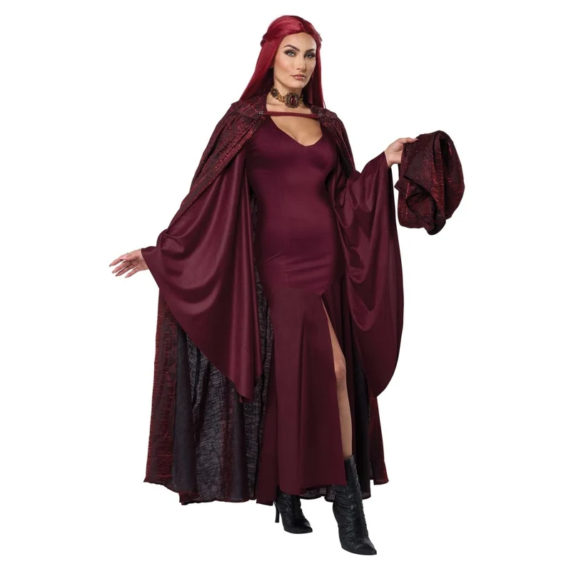 The Red Witch Costume for Adults, Red Dress